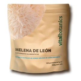 Extracto Hongo Melena De León Orgánico Polvo 100g Adaptogeno Sabor Sin sabor