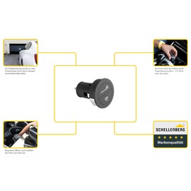 Schellenberg 60932 Garage Door Remote Control Radio Car Transmitter Smart Drive 2 Channel 868.4 MHz Open Gate from the Car