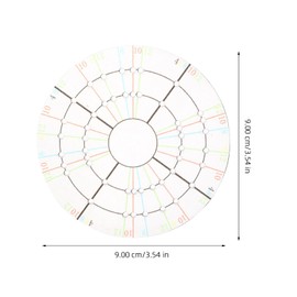 NUOBESTY Ceramic Round Divider Clay Dividing Template Acrylic Pottery Circle Rotate Stencil for DIY Pottery Gadget Tool Kit