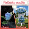 LOSFOTBO 3pcs Headstone Flowers Saddle for Tombstone,Cemetery Flower Memorial Bouquet