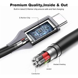 65W 45W USB C Charger for Lenovo Thinkpad X1 Titanium Laptop 20V 3.25A 2.25A Power Supply Adapter Cord