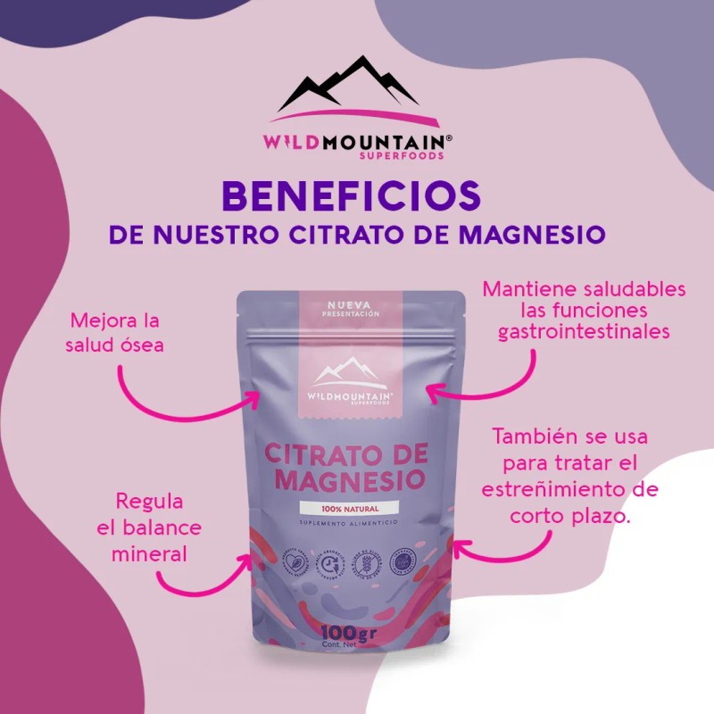 Citrato Magnesio Bolsas 100g Wildmountain Natural