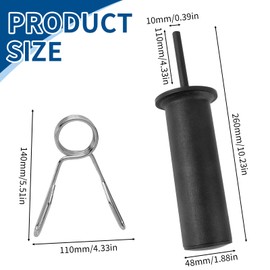 Gym Pin for Extra Weight, Weight Stack Pin Diameter 10 mm Length 110 mm Portable Sports Weight Stacking Pen Training Power Station for Home Gym