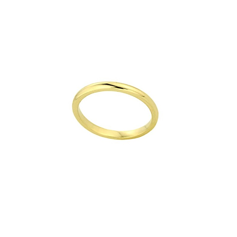 Stackable 10k Yellow Gold Sizable Plain Toe Ring, Size 4