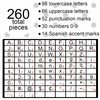 260 Pcs Black and White Bulletin Board Letters for Classroom