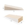 haggiy Hardwood Wedges - Chocks Made of Natural Beech (LxWxH)