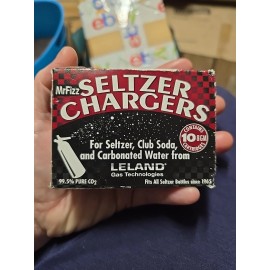 Mr. Fizz Leland LE10 CO2 Water Cartridges - 1 Box With 10 Cartidges New Mr. Fizz Seltzer