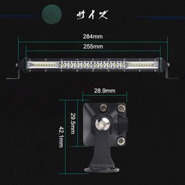 LED Work Light, Bar, Work Light, 78 W, 10 Inches, SAMLIGHT OSRAM Chip, White, Compatible with 12V/24V, Wide Angle, Narrow Angle, Integrated, Track Supplies, Car Exterior Light, Agricultural Machinery, 6000K