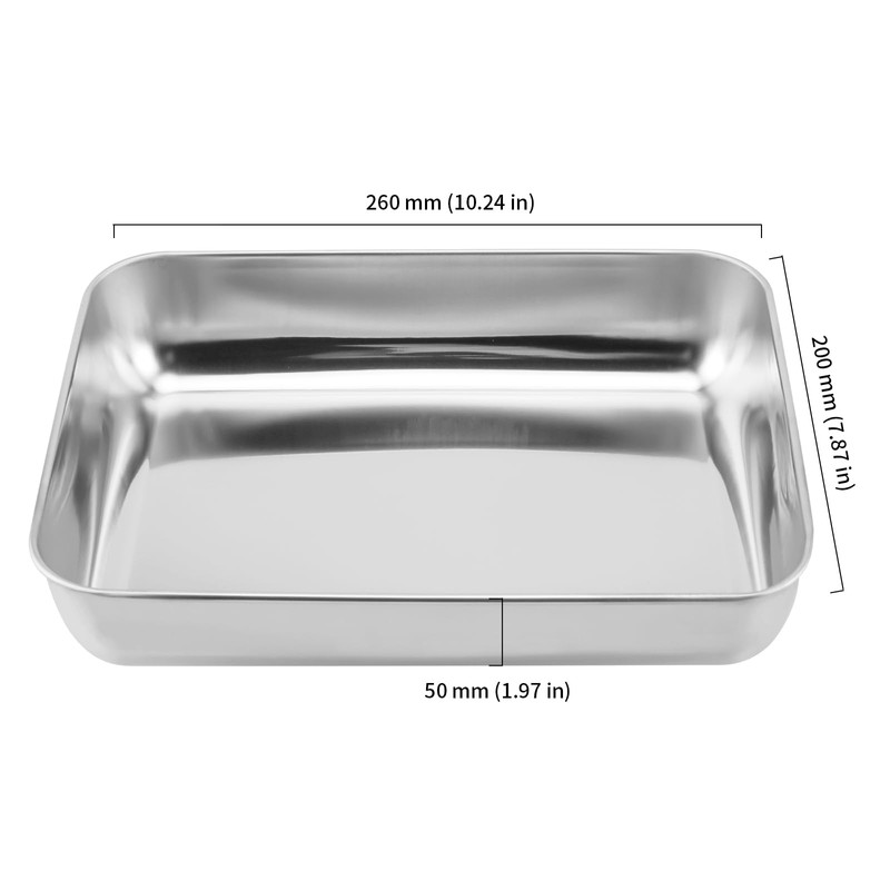 HOIGON 8 Pcs Stainless Steel Baking Sheet, 10.2 x 7.8