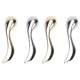 Baluue 4pcs Facial Cream Spoons Mini Massage Tools for Skincare Practical Eye Cream Scoops for Mixing and Applying Moisturizers and Lotions Random Colors