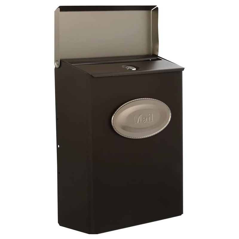 Architectural Mailboxes Designer Galvanized Steel Wall-Mount Mailbox, DVKPBZ0AM, Venetian Bronze,
