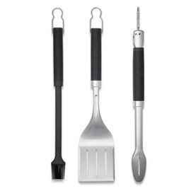 Weber Precision 3-Piece Grilling Tool Set, Stainless Steel