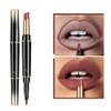 EUBUY Barra De Labios Mate Con Delineador De Labios 2