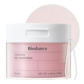 Biodance Collagen Gel Toner Pads, Pore Minimizer for Face, Improving Elasticity, Plumping Toner Pads for Sensitive Skin, Pre-Soaked Pads, Korean Skin Care, Mothers Day Giftsㅣ60 Pads