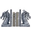 Dragon Bookends for Shelves Set of 2 - Heavy Book
