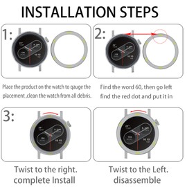 Lamshaw for CMF Watch Pro 2 Bezel Ring, Reinforced Metal Frame Protective Cover Shockproof Anti-Scratch Shockproof Replacement Bezel for CMF Watch Pro 2 Smart Watch (Grey&Red)