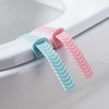 AYNKH 3PCS Soft Thicker Toilet Seat Warmer with Handles, Button
