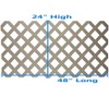 White Plastic Lattice Fence (48 in.) for Use with Fanta-Sea