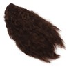 Women Long Brown Wavy Wig Heat Resistant Soft Fluffy Brown