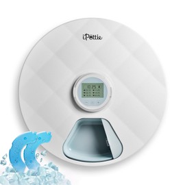 Brioche Automatic Wet Food Feeder for Pets - True 6-Meal Cordless Fresh Can Dispenser with Two Ice Packs, Perfect for Newborn Senior Sick Cats and Small Dogs