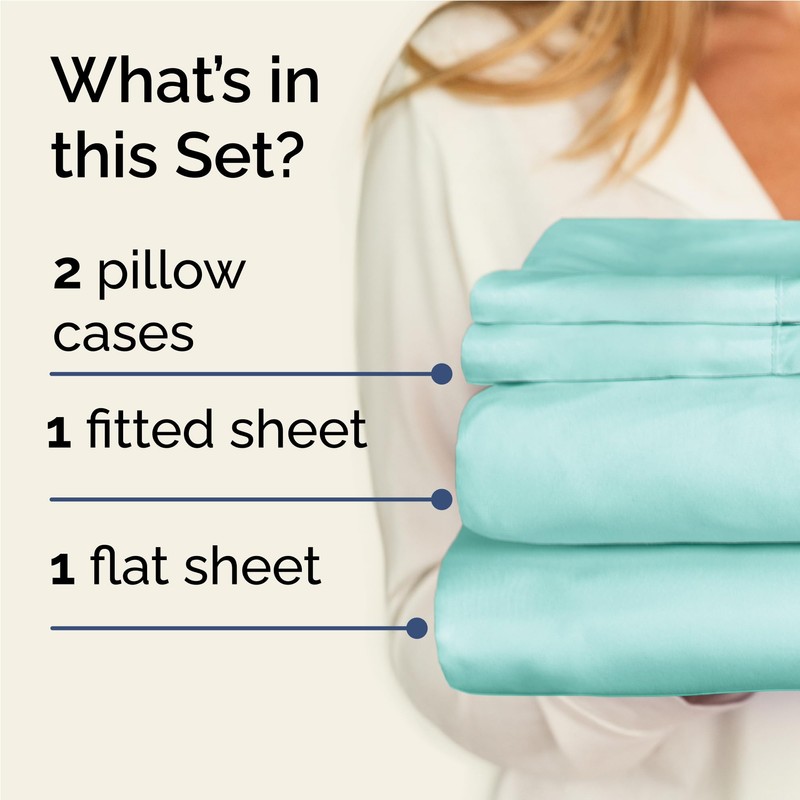 CGK Linens Twin XL 4 Piece Sheet Set - Cooling