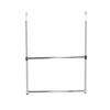 Oceanstar ACR1538C 2-Tier Portable Adjustable Rod Closet Hanger, Chrome
