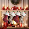 Vanteriam 4 Pack Buffalo Plaid Christmas Stockings, 22 Inch Large