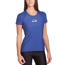 iQ-UV Women's 300 Regular Cut UV Protection T-Shirt, blue, XS (36)