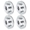 sourcing map 4Pcs Timing Belt Pulley Aluminum Idler Pulley XL40