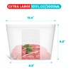 Extra Large Reusable Silicone Food Storage Bags 4 Pack, 0.8