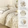 EAVD Garden Style Floral Comforter Set Twin XL Soft Washed