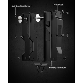 MINBERAND Key Organizer Compact Key Holder Metal Key Chain Minimalist key case key holder for keychain Secures 1-5 Keys