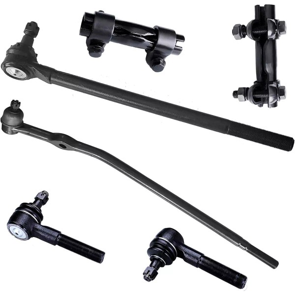 KDSA 6pc Outer Inner Tie Rod Ends+Sleeve Kit For 92-97
