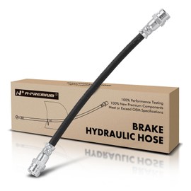 A-Premium Rear Driver or Passenger Brake Hydraulic Hose Compatible with Volkswagen Models - Eos 2007-2010 2.0L 2007-2008 3.2L, DOHC - Replace# 1Q0611775D