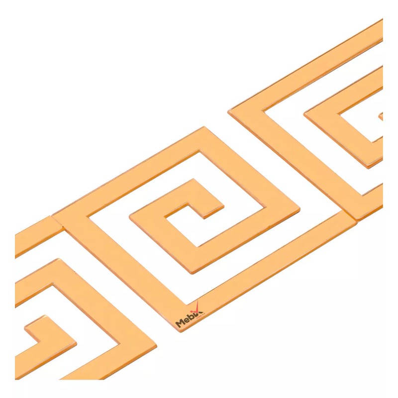 Mebix TRD Set 10 Pzas Acrílico Decorativo Patrón Lineal 10