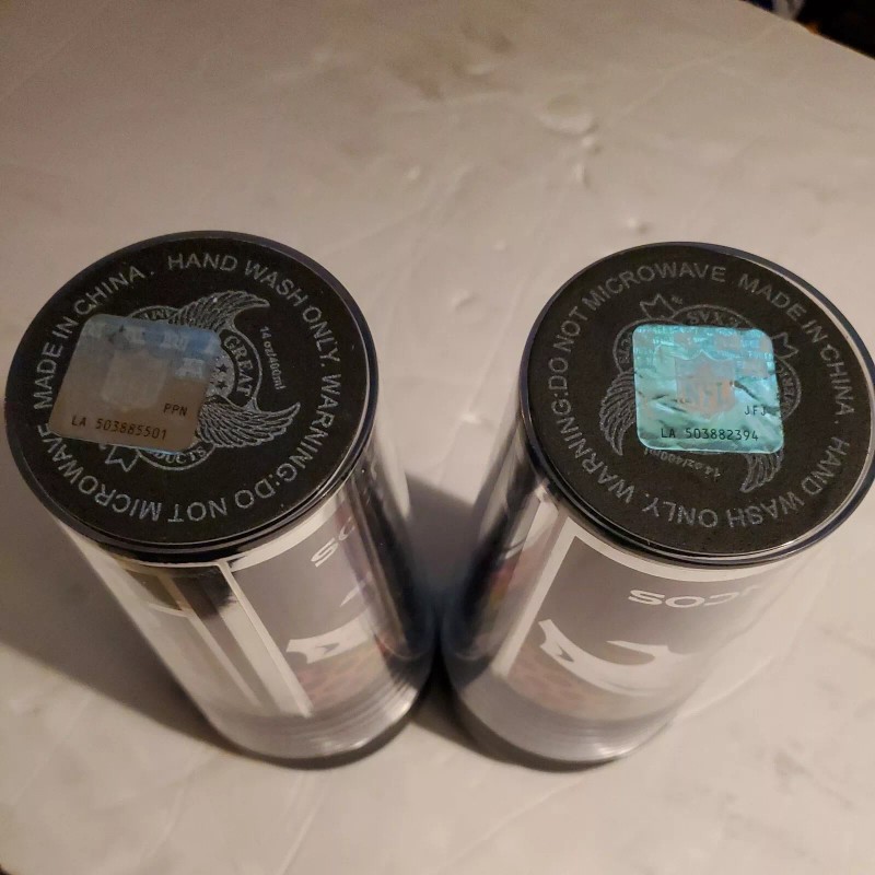 capitol cups Pair (2) DENVER BRONCOS travel mugs NEW. 14