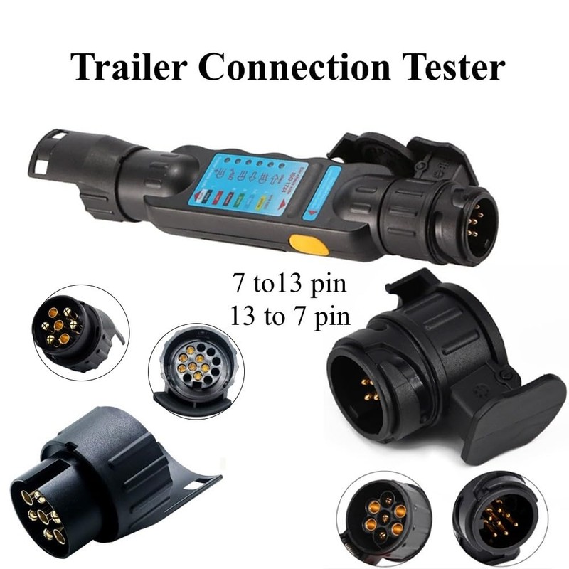 TONZACK 7 Pin/13 Pin Trailer Tester 12 V Drag Light