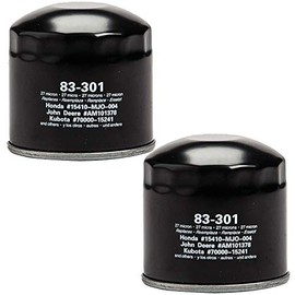Oregon 83-301 (2 Pack) Oil Filter Replaces Honda 15400-679-023 15400-Poh-305 15410-Mjo-003 15410-Mjo-004 15410-Mjo-405 John Deere Am101378