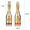 Banana Plugs 24k Gold Plated Screw-in for Solderless Speaker Cables
