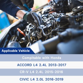 Starter Motor Replacement Compatible with Honda CR-V 2015 2016 2.4L, for Honda Accord 2013-2017 2.4L, Civic 2016-2019 2.0L, 31200-5A2-A52 31200-5A2-A51 312005A2A51 SM74009 SM-74009 312005A2A52