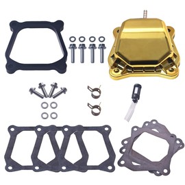 FUWTLP Golden Plastic Valve Cover With Billet Aluminum Spacer For Predator 212 Non hemi For Coleman CT200U CT100U BT200X CC100X Mini Bike SK100 KT196 Go Kart For Honda GX160 GX200 Clone 196cc Engine