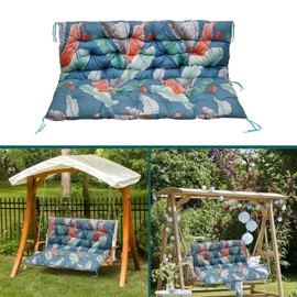 Porch Swing Cushions, Outdoor Swing Cushions for 2-3 Seats, Garden Terrace with backrest Swing Replacement Cushions, Comfortable and Soft, Suitable for Indoor and Outdoor (American Orchid,60*40)