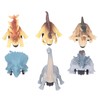 6Pcs Dinosaur Pull Back Car Children Model Simulation Brachiosaurus Tyrannosaurus