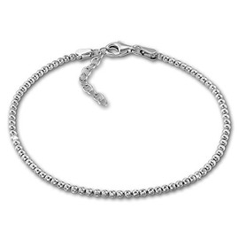 SilberDream Women's Bracelet with Balls 925 Sterling Silver 18 CM - 21 CM SDA1108J