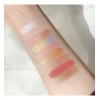 Paleta De Sombras 9 Colores Transparente Con Brillo Intenso