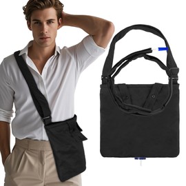 Catheter Bag HolderCatheter Bag Holder, Urine Drainage Bag Holder with Catheter Pipe Cover & Adjustable Strap,Large Capacity Covers for Foley Catheter Bag,w/Straps for Wheelchair, Walker, Bed