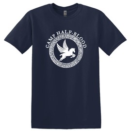 Camp Half Blood Shirt, Unisex Camp Half Blood T-shirts for Men and Women (M, Navy)