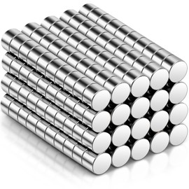 Aenienoe Pack of 200 Neodymium Magnets Mini Strong Magnet Small 3 x 2 mm Round Magnets for Notice Board Magnetic Board Fridge Whiteboard Craft Photos