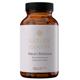 Neuro Balance - Neuro Matrix mit Ginkgo Biloba, Salicin, Heidelbeer Extrakt & aktiven B-Vitaminen - 120 vegane Kapseln für 2 Monate - Made in Germany