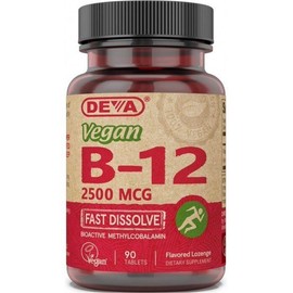 Deva Vegan Vegan B12 2500mcg Sublingual 90 Tablet